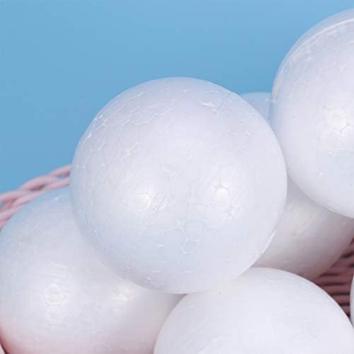 Паткав бели топчиња од пена 15 парчиња 10 см полистирен занаетчиски топки DIY занаетчиски материјали занаетчиски топки за пена за