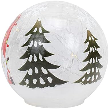 Студијата со црвен тепих го предводеше празникот Гном 6 инчи пукнато стакло Божиќно глобус фенер