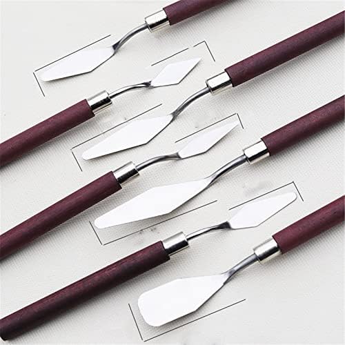 7 парчиња/поставени ножеви од не'рѓосувачки челик занаетчиски занаети шпатула палета нож масло за сликање нож за ножеви алатки