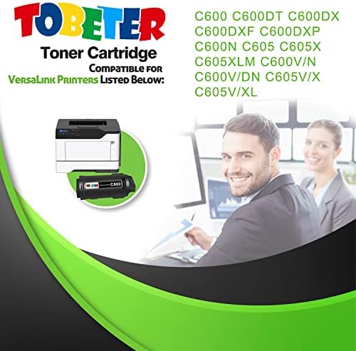 Tobeter C600 C605 Компатибилен Црн Висок Капацитет Тонер Кертриџ Замена За Xerox C600 C605 106r03899 За Xerox VersaLink C600
