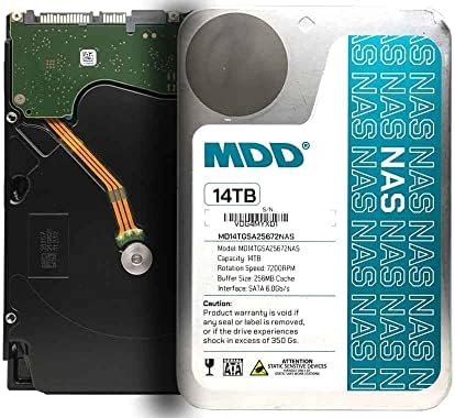 MDD 14TB 7200 RPM 256MB CACHE SATA 6.0 GB/S 3,5 Внатрешен хард диск на NAS - 5 години гаранција