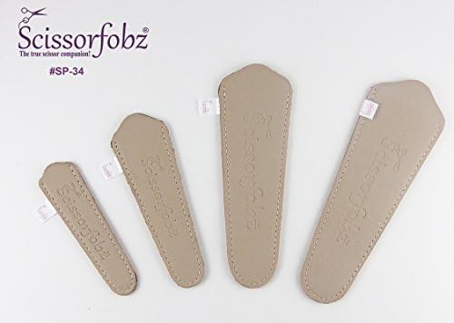 Ножици од Scissorfobz со ScissorGripper -Value Pack -4 големини - дизајнерски ножици обвивки ги опфаќа држачите за везење за шиење на