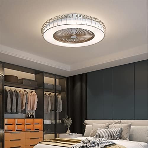LHLLHL LED вентилатор за тавани со лесна апликација и далечински управувач за брзината на ветерот во спалната соба, прилагодлива на бесконечно