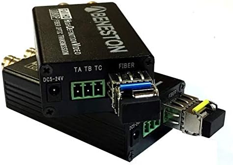Бенестон Мини HD-SDI Влакна Конвертор 20KM/DVB-ASI/CCTV/Емитување/LC/Аудио Поддршка / SFP Модул Еден Режим Едно Влакно 20km СО RS485 Tally