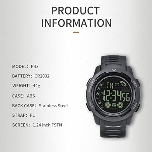 7ZY Pr3 Паметен Часовник Мажи Отворено Ip68 5Atm Водоотпорен Паметен Часовник Работи Хронограф Рачен Часовник за iOS За Андриод Телефон