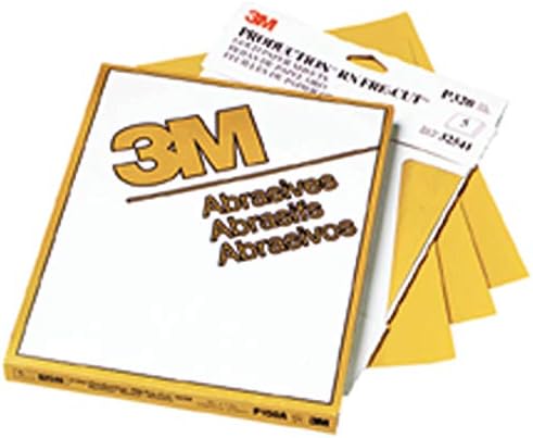 Абразивен лист од 3м ™ злато, 02548, P100 одделение, 9 во x 11 in, 50 листови Perpack, 5 пакувања по случај