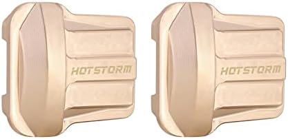 HotStorm Brass Front Read Axle Diff Diff Cover за 1/18 RC Crawler Car Trx4m Делови за надградба, 9G/компјутери