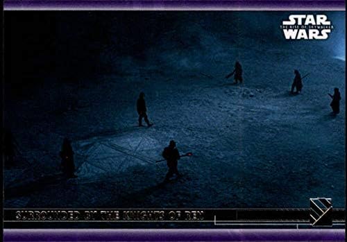 2020 Топс Војна На Ѕвездите Подемот На Скајвокер Серија 2 Виолетова 76 Опкружена со Витези На Рен Трговска Картичка