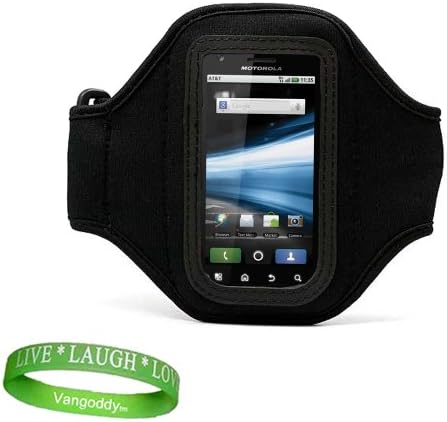 VG Квалитет Црн HTC Rezound Smartphone Armband со облога отпорна на пот за HTC Rezound Android телефон + во живо Sufe Love Love Vangoddy