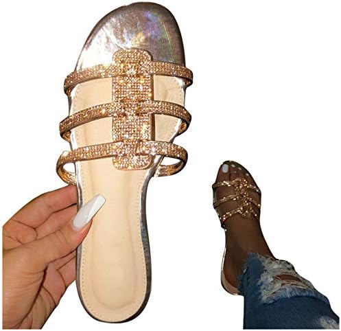 Флип апостолки за жени, 2021 година искра удобна рамна форма Сандал чевли лето плажа за патување мода римски чевли