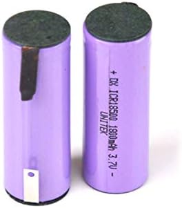 FCQLR Компатибилен ЗА 4PCS 3.7 V 18500 Литиум јонска Батерија на Полнење 1800mah li-јонска Ќелија со иглички За Заварување