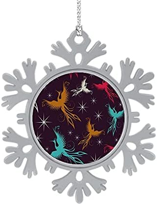 9 керамички украси Shbixmashdho - Феникс птици фигура шема украс за одмор Божиќ украс | Симпатична Дедо Мраз Декорација на