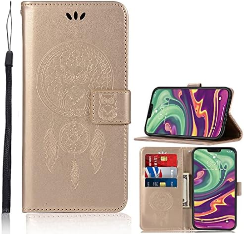 Случај за паричник Dooge за iPhone 12 Mini, Dooge Premium PU кожа со готовина за кредитни картички, држач за држач за лов, фолио флип