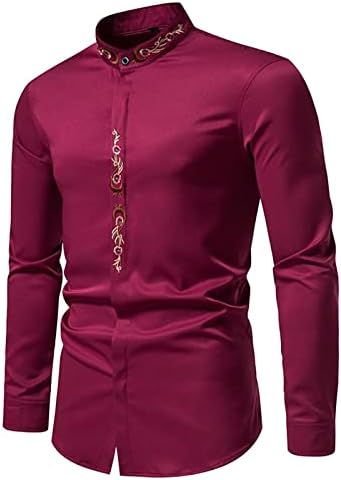 Дудубаби Машка Голф Кошула Мода Нова Американска Мода Цвет Позлата Печатење Кошула Со Долги Ракави