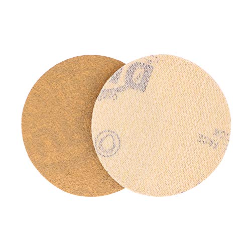 Дура -злато 2 дискови за пескарење - 120 решетки и кука и јамка DA плоча за поддршка