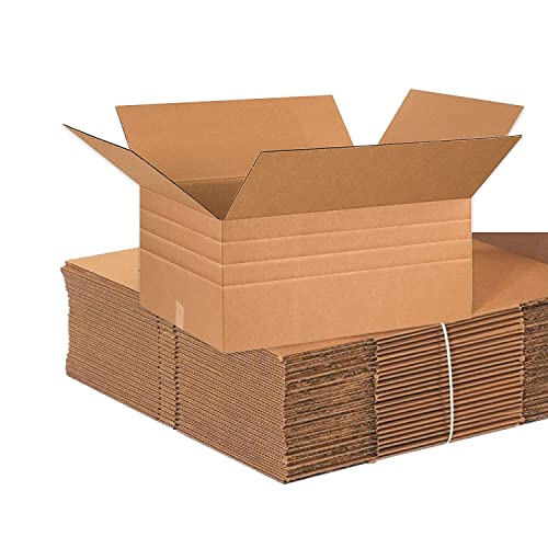 КУТИЈА Сад Превозот Кутии Мулти-Длабочина 26 l x 20 W x 12 H, 10-Пакет | Брановидни Картонска Кутија За Пакување, Движење И