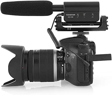 Микрофон на фотоапарати Takstar SGC-598, универзален микрофон со пушка за iPhone, Android телефон, Canon/Nikon/Sony Camera & Camcorder,