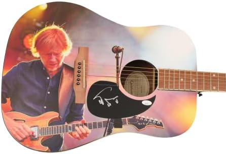 Trey Anastasio потпиша автограм со целосна големина обичај Еден од еден вид 1/1 Gibson Epiphone Acoustic Guitar Aaa w/ James