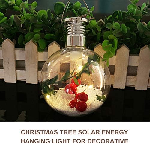 Декоративна елка за елка Декоративна ламба Сончева енергија што виси светлина за декоративна употреба