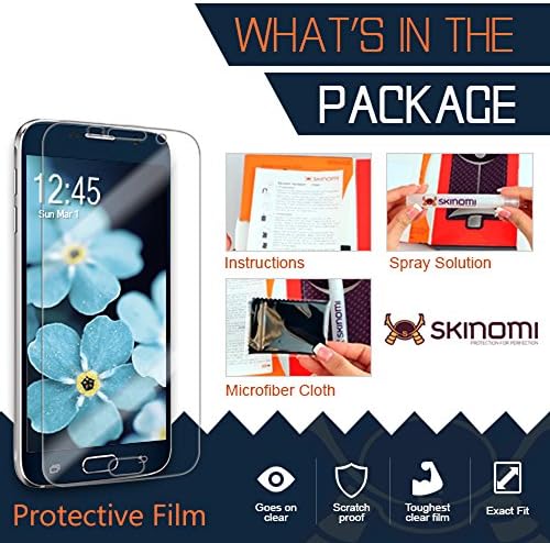 Заштитник на екранот Skinomi компатибилен со Verizon Gizmotab Clear Techskin TPU Anti-Bubbule HD HD филм