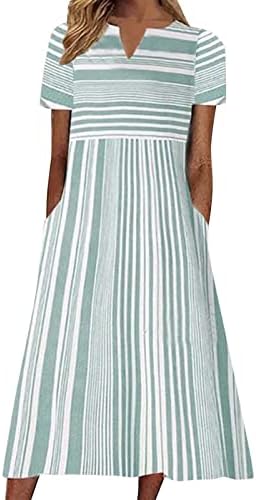 Пегалбис Жени 2023 Летни Долги Фустани Цветни Фустани Со Кратки Ракави Фустан На Плажа Секојдневен Трендовски Крстарење Бохо