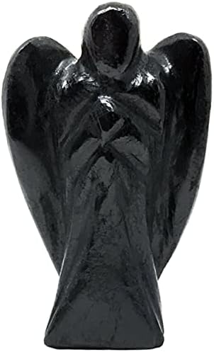 Нелсон креации, ДОО Црна турмалин 2 инчи рачно врежана фигура на ангел чувар