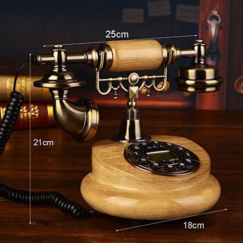 Mevida FINDLINE Европски телефонски дома жичен ретро стар телефонски антички копче античко копче без раце без кожено јаже електронски механички