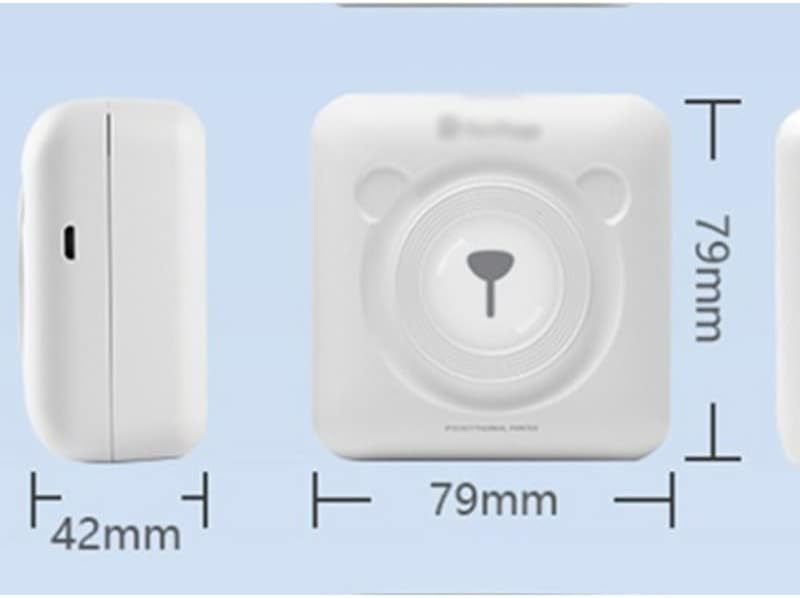 Liuyunqi Mini Thermal Photo печатач Преносен џеб мобилен мобилен 58мм хартија за налепница за печатач за домашна канцеларија за домашна канцеларија