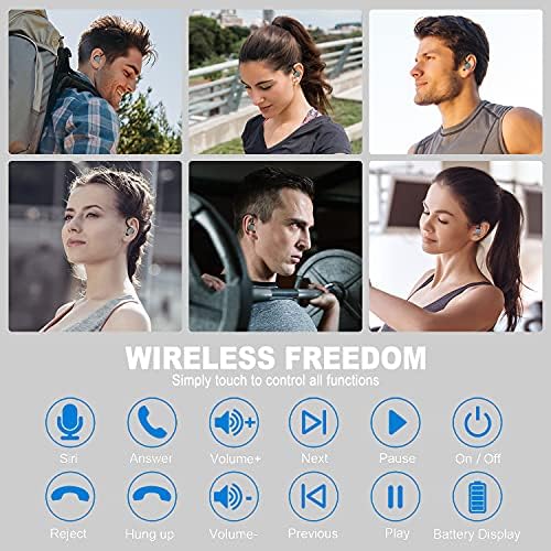 Безжична Слушалка, Спортски Bluetooth 5.1 Слушалки Безжични Слушалки Во Ушната Бучава Што Ја Поништува Bluetooth Слушалката Со Микрофон,
