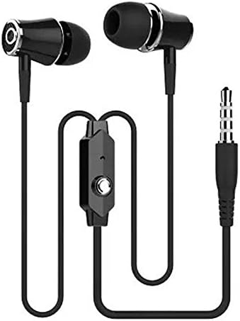 Замена на слушалки за таблети за пожар, поттикне хартија, компатибилен со Samsung S7 S6 Edge слушалки за слушалки слушалки за слушалки во уво звук црно