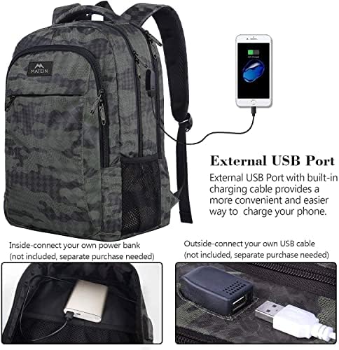 Матиин моден ранец за жени, Каваи од 14 инчи, ранец на лаптоп со USB, отпорна