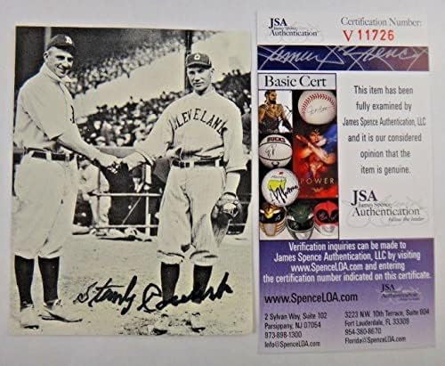Стен Ковалески потпишан со слика на слика Бејзбол Хоф со JSA COA - автограмирани фотографии од MLB