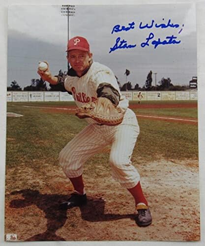 Стен Лопати потпиша автоматски автограм 8x10 Фото III - Автограмирани фотографии од MLB