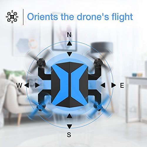 Дрон за деца - беспилотни летала со камера за деца, режим на игра RC Mini Drone W Апликација Грава гравитација Гласовна контрола на летот