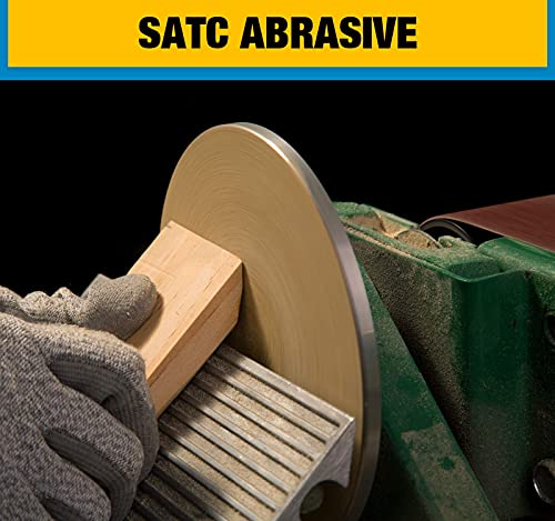 S SATC 200 PCS PSA Discs за пескарење 6 инчи лепило поткрепено шкурка Сандер прицврстување за вежба за самостојно стапче алуминиум