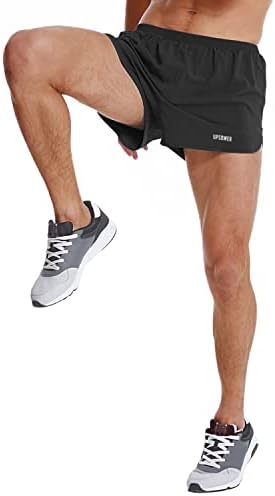 Востанување на мажите за трчање шорцеви од 3 инчи - лесни атлетски шорцеви за брзо сушење