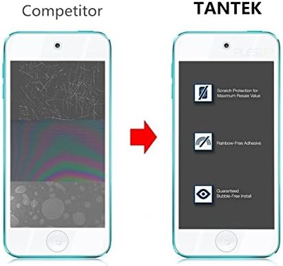 Нов iPod Touch, Tantek [без меур] [HD-Clear] [Anti-Bratch] [Anti-Glare] [Anti-Fingerprint] Заштитен стаклен екран за стакло