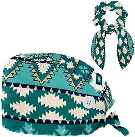 Работни капачиња со копче и џемпери, прилагодливи работни капи со лакови за коса за жени, Ацтеки беспрекорни
