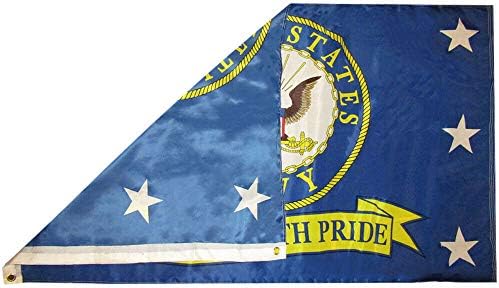 MWS 3X5 USN морнарицата на Соединетите Држави служеше со гордост 3'x5 'Премиум 75D поли знаме