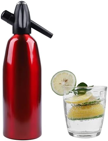 Купура Сода Сифон, надграден 1L Seltzer Maker на вода Преносен сода вода Сифон Сода Производител Селцер Сифон Комплет за шишиња за