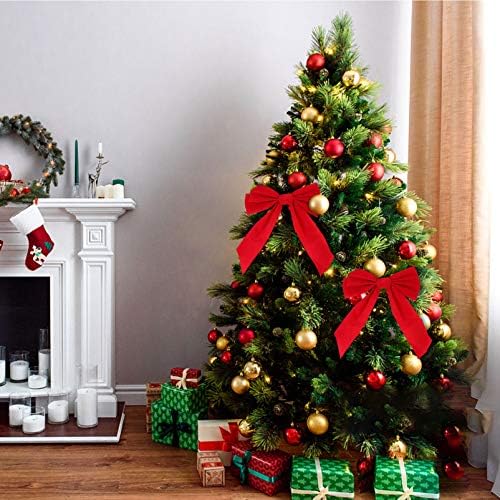 Yarnow 30 парчиња лак и занаетчиски свадбени клип отворено дрво виси украси фаворизираат дома Божиќни венци големи врски украс украс забава