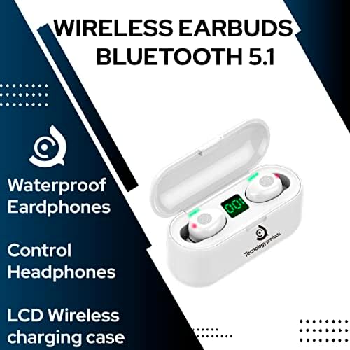 Безжични слушалки за уши Bluetooth.