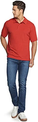 TSLA 1 или 2 пакувања машка памучна пика поло, кошули, класични вклопувани со кратки ракави солидни обични кошули, перформанси за
