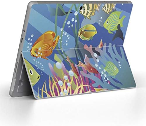 Декларална покривка на igsticker за Microsoft Surface Go/Go 2 Ултра тенки заштитнички налепници на телото 001393 морска риба длабоко