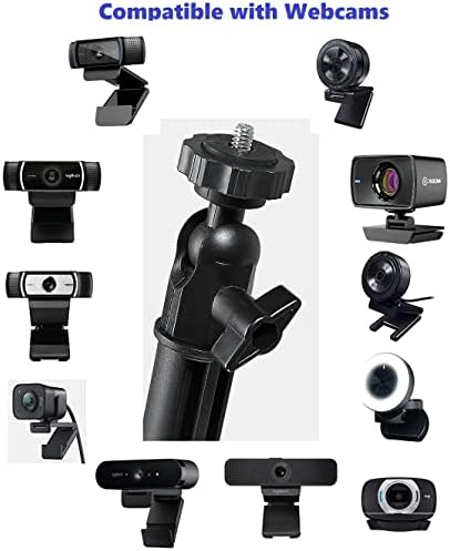 Држач За Држач за Монтирање на Стегач за маса компатибилен Со razer kiyo Pro X веб камери, Seiren X Mini V2 Елитни Микрофони, Прстен Светло 12