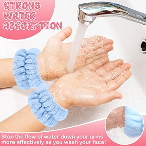 8 парчиња бања за миење садови, Maiqufa Microfiber зглобот за миење на рачни ленти за миење на рачни ленти за миење на зглобовите на зглобовите