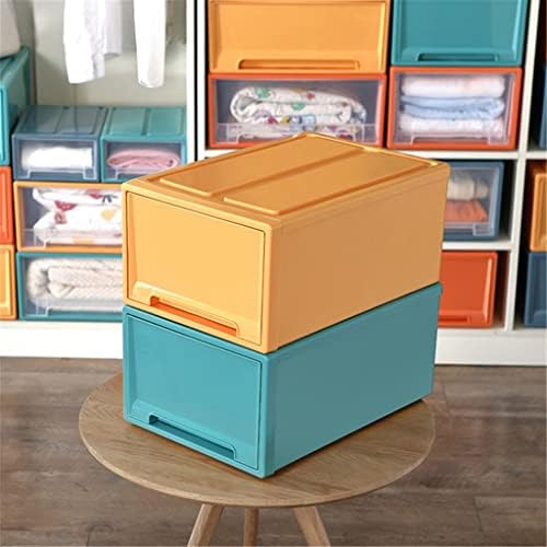 Кутија за складирање на фиоки PDGJG Транспарентна внатрешна облека кутија за складирање едноставност гардероба сортирање облека кутија