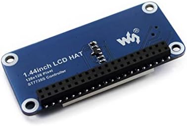Coolwell Waveshare 1,44 инчен LCD дисплеј капа за Raspberry Pi 4B+ 4B 3B+ 3B 2B+ ZERO W WH WH WH 128X128 SPI интерфејс ST7735S Возач