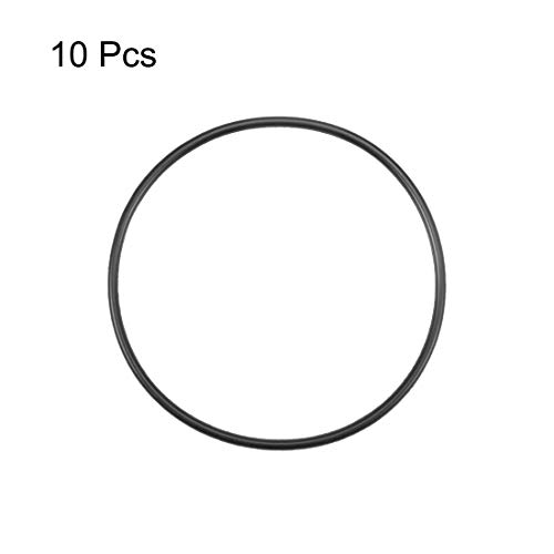 Uxcell нитрилна гума О-прстени 80,3мм ОД 75мм ID 2,65мм ширина, метричка запечатување на запечатување на гума од нитрил, пакет од 10
