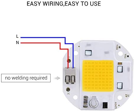 Ефаси широки напонски светла 1 пакет LED COB CHIP STACTLAGE 100W 70W 50W COB LED чип за Floodlight 220V 110V Интегрирани LED светлосни монистра